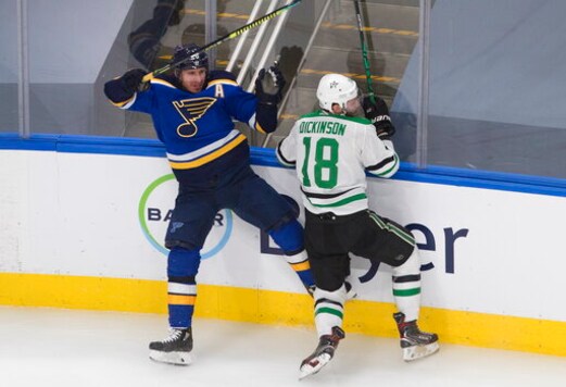 Stars beat Blues to draw Flames, St. Louis to face Canucks