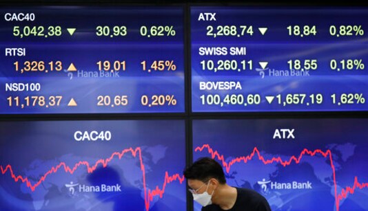 Global shares mixed on lackluster China economic data