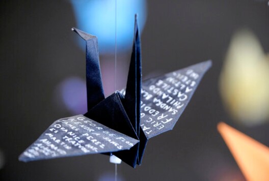 Artist creates origami crane memorial for COVID-19 victims