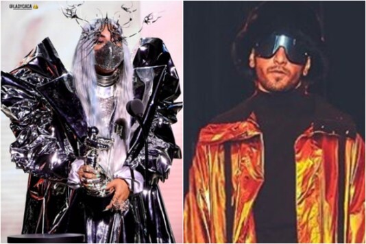 Lady Gaga (L), Ranveer Singh (R)