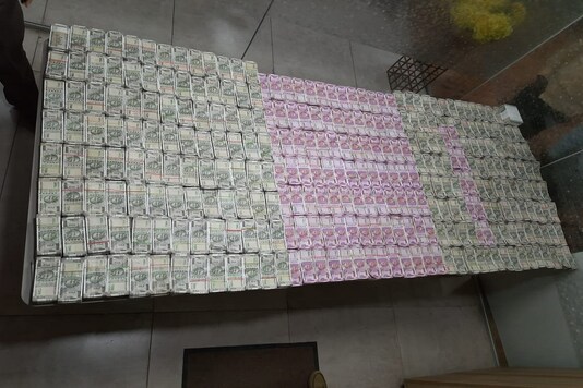 The money was seized from a real estate company in Hyderabad during investigations into the disproportionate assets case. (Image credit: ANI Twitter)