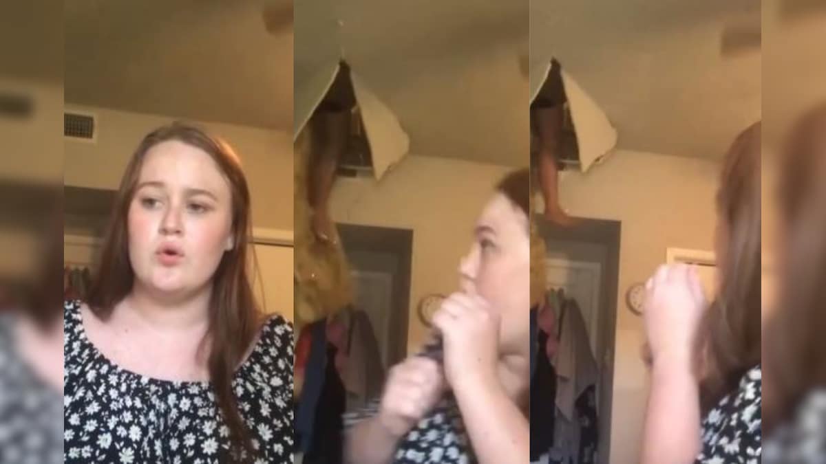 Watch: Woman Falls Through Ceiling of Room in Which Daughter Was Recording Music Video