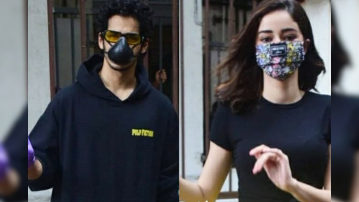 Ananya Panday and Ishaan Khatter Papped in Casuals on Sets of Khaali Peeli