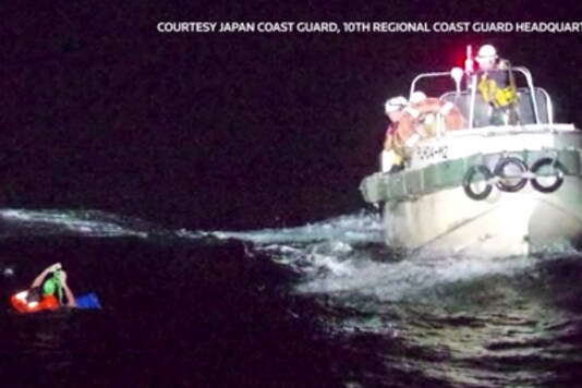 A boat belonging to Gulf Livestock capsised off the coast of Japan and over 40 crew members are missing | Image credit: Reuters