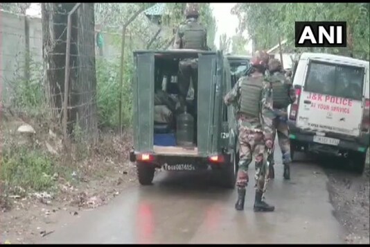 As the security forces zeroed in on the spot where terrorists were hiding they came under a heavy volume of fire that triggered the encounter. (Image: ANI)