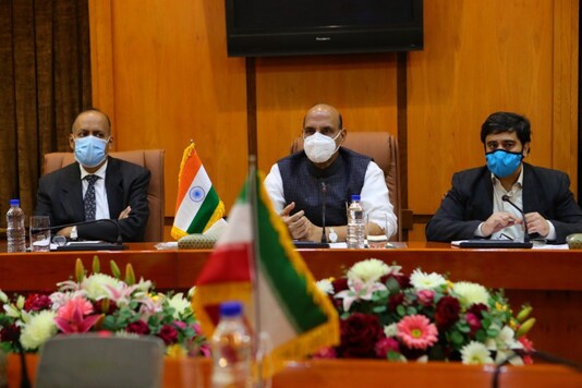 Rajnath Singh in Tehran (Twitter)