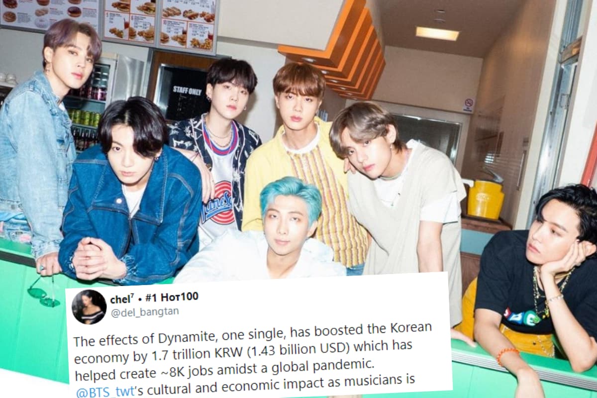 K Pop Group Bts New Release Dynamite Can Add 1 4 Billion To South Korea S Economy