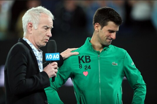 John McEnroe (L), Novak Djokovic (R)

(Photo Credit:  Reuters)