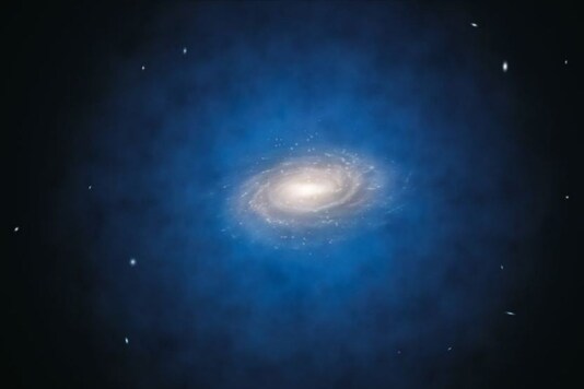 Representative Image of Dark Matter.
(Credit: Twitter)
