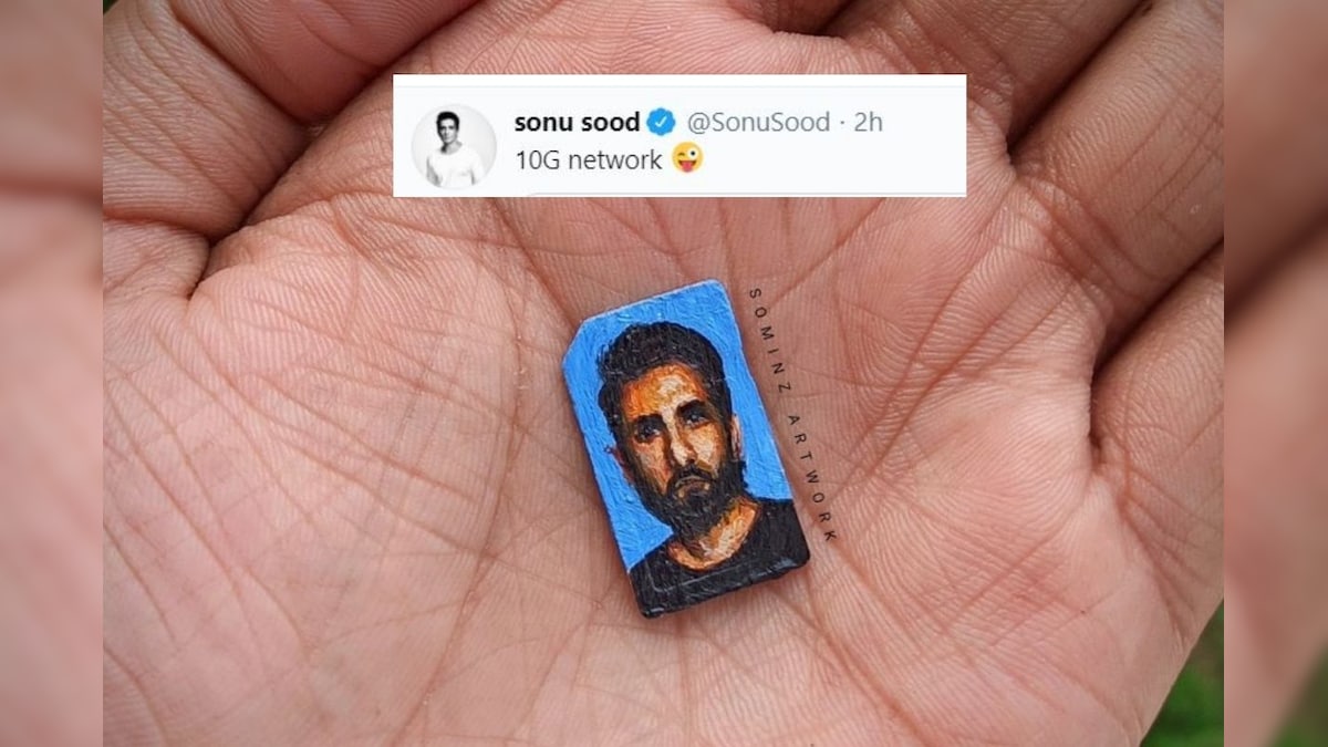 Sonu Sood's Miniature Painting on a Sim Card Goes Viral, Actor Calls it '10G Network'