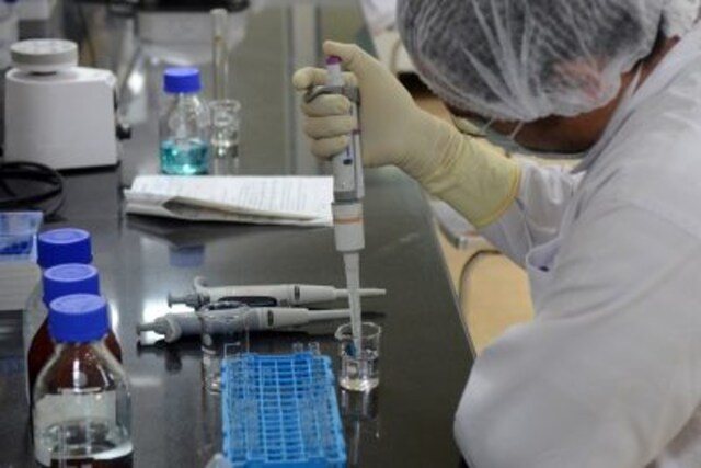 A research scientist works inside a laboratory of India's Serum Institute, the world's largest maker of vaccines, which is working on vaccines against the coronavirus disease (COVID-19) in Pune. (Image used for representation: Reuters)