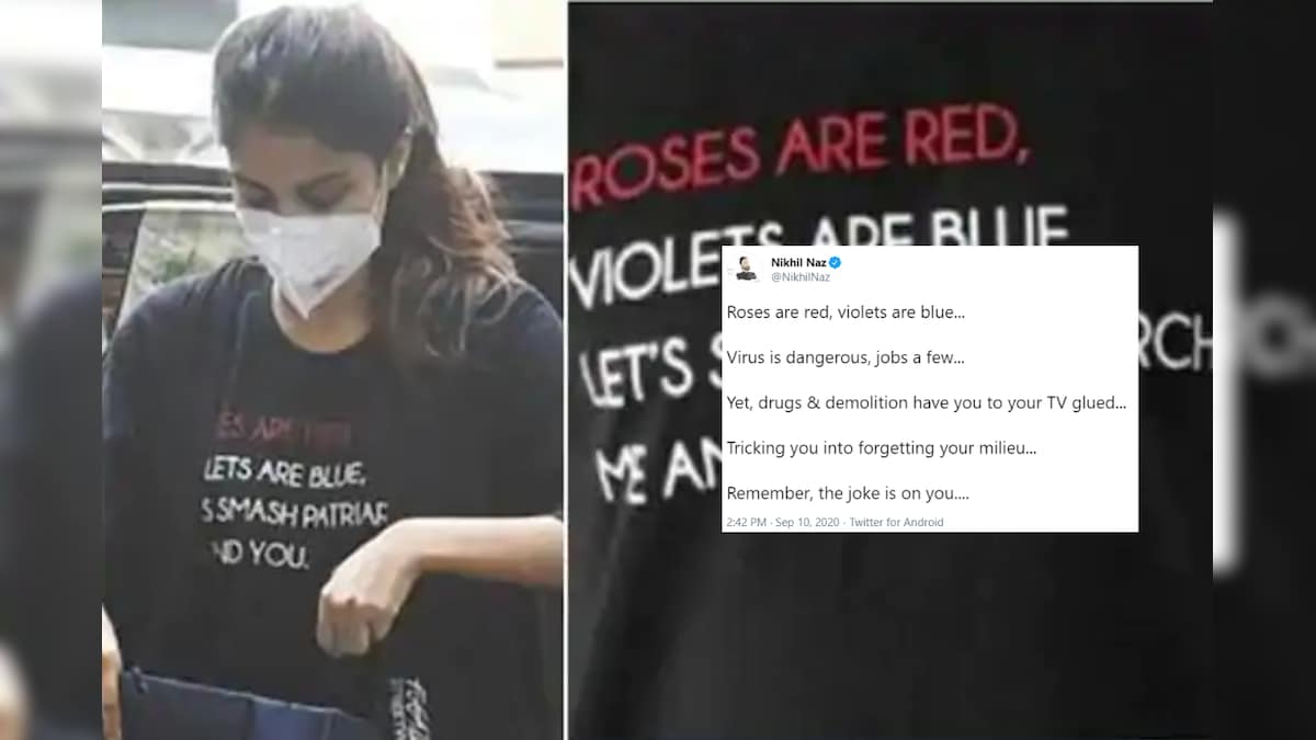 Rhea Chakraborty's Viral 'Roses are Red' T-shirt Gets a Twist to Remind You About 'Real Issues' in Country