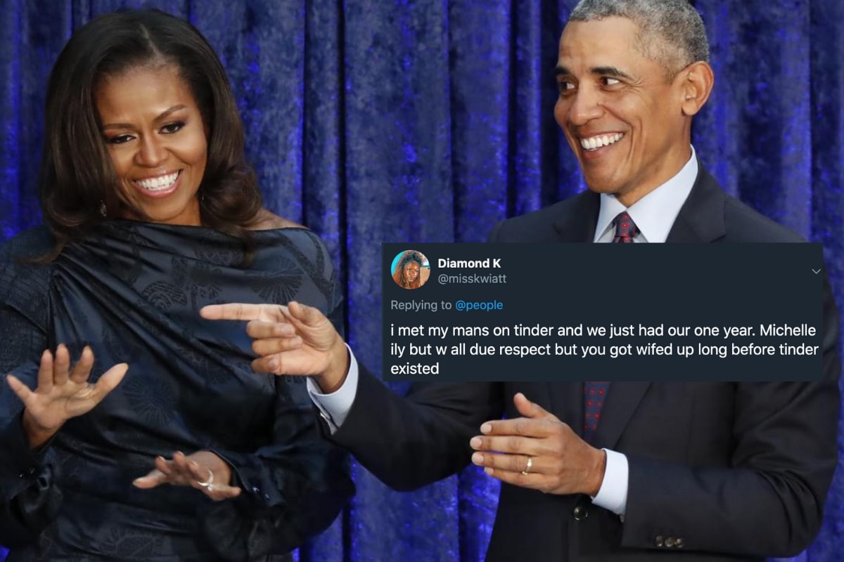 Michelle Obama Says Tinder Can't Lead to Serious Relationships, Millennials Say 'OK Boomer'
