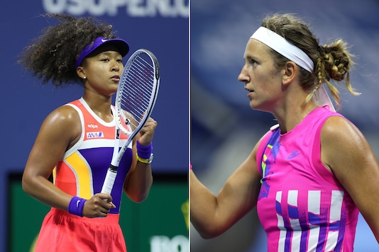 Naomi Osaka (L) and Victoria Azarenka. (Photo Credit: US Open Twitter)