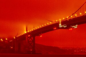 In Pictures: Massive Fire & Thick Smoke Turns Skies Orange in California