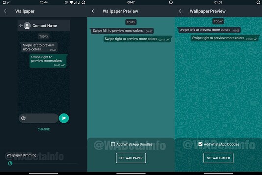 Whatsapp Is Bringing Wallpaper Dimming And Doodles To Chat Backgrounds In New Update