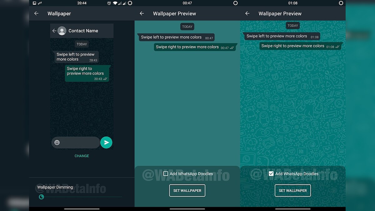 WhatsApp is Bringing Wallpaper Dimming and Doodles to Chat Backgrounds