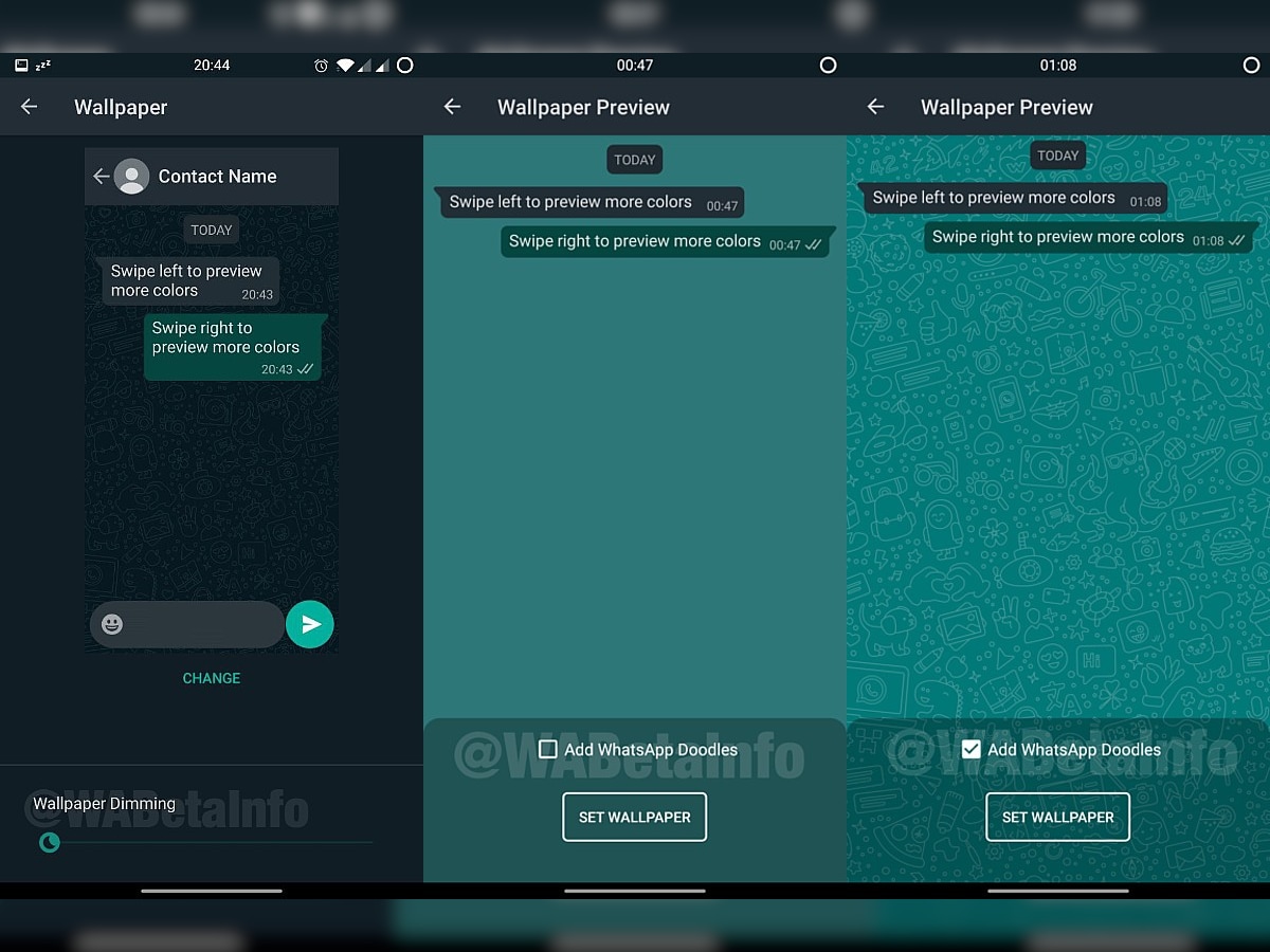 WhatsApp is Bringing Wallpaper Dimming and Doodles to Chat Backgrounds in  New Update