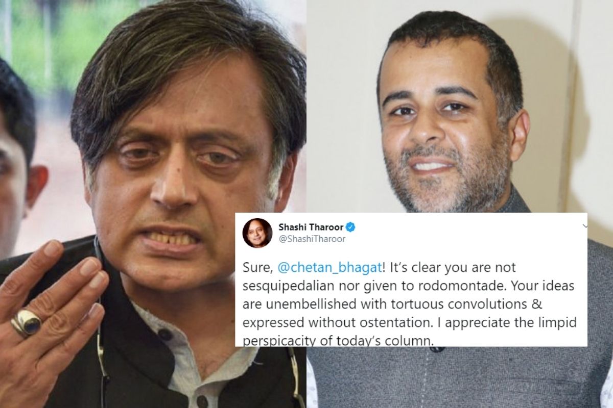 'Sesquipedalian': What Shashi Tharoor and Chetan Bhagat's Not-so 'Limpid' Twitter Exchange Means