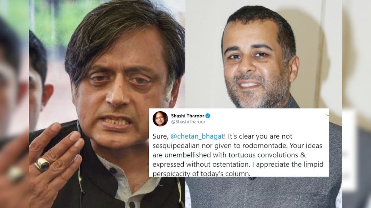 'Sesquipedalian': What Shashi Tharoor and Chetan Bhagat's Not-so ...