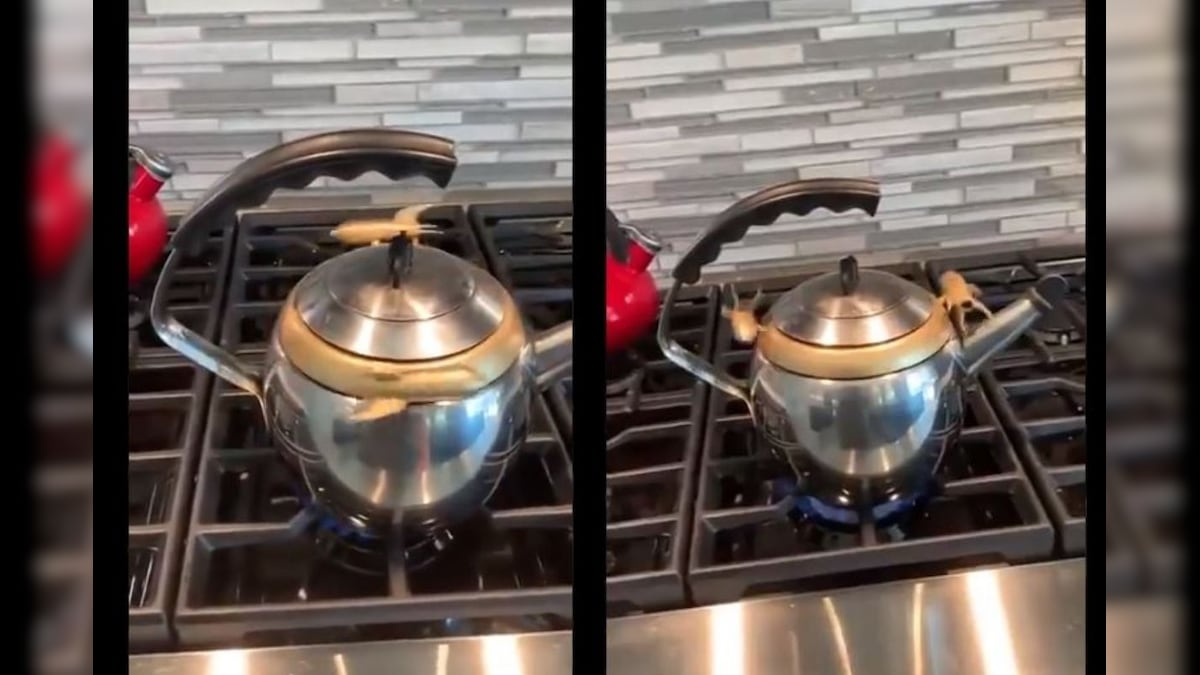 Watch This Kettle has a Ring of Rockets that Starts Spinning When