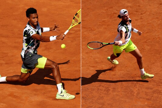 Felix Auger-Aliassime (L) and Karen Khachanov were knocked out of Rome Masters. (Photo Credit: Reuters)
