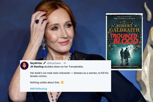 JK Rowling was panned by reviewers and activists for her new book  'Troubled blood' written under the Robert Galbraith pen name | Image credit: Reuters/Twitter