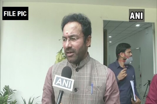 File photo of Minister of State for Home Affairs G Kishan Reddy.(Credit: ANI)