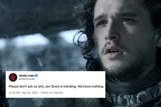 Why is Jon Snow trending? We swear we know nothing | Image credit: Twitter 