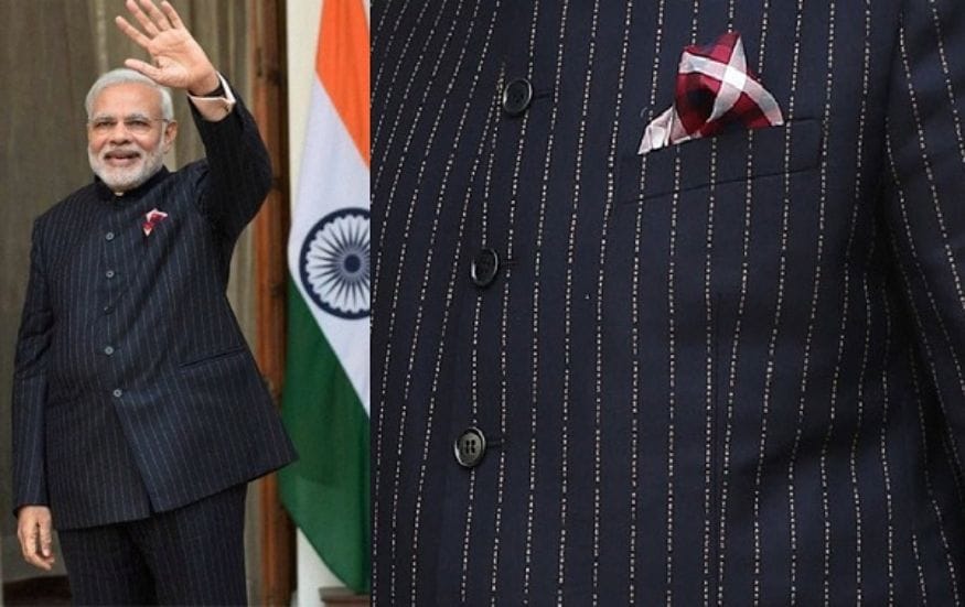 Modi's monogrammed suit enters Guinness Book - Daijiworld.com