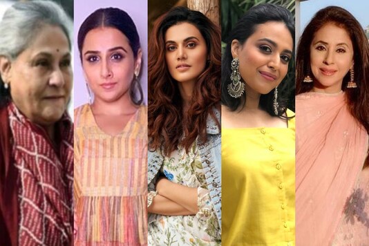Jaya Bachchan, Vidya Balan, Taapsee Pannu, Swara Bhasker and Urmila Matondkar (L-R)