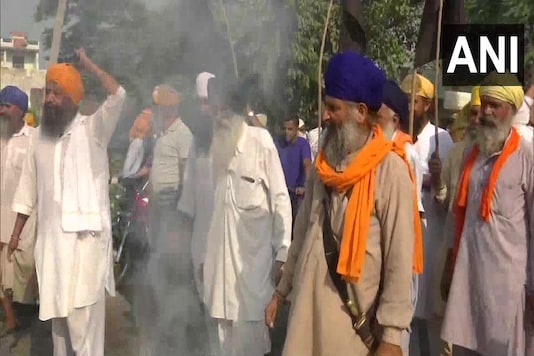 Farmers hold a protest demonstration against the Centre over recent agriculture ordinances in Amritsar. (For representation) Farmers hold a protest demonstration against the Centre over recent agriculture ordinances in Amritsar. (For representation)