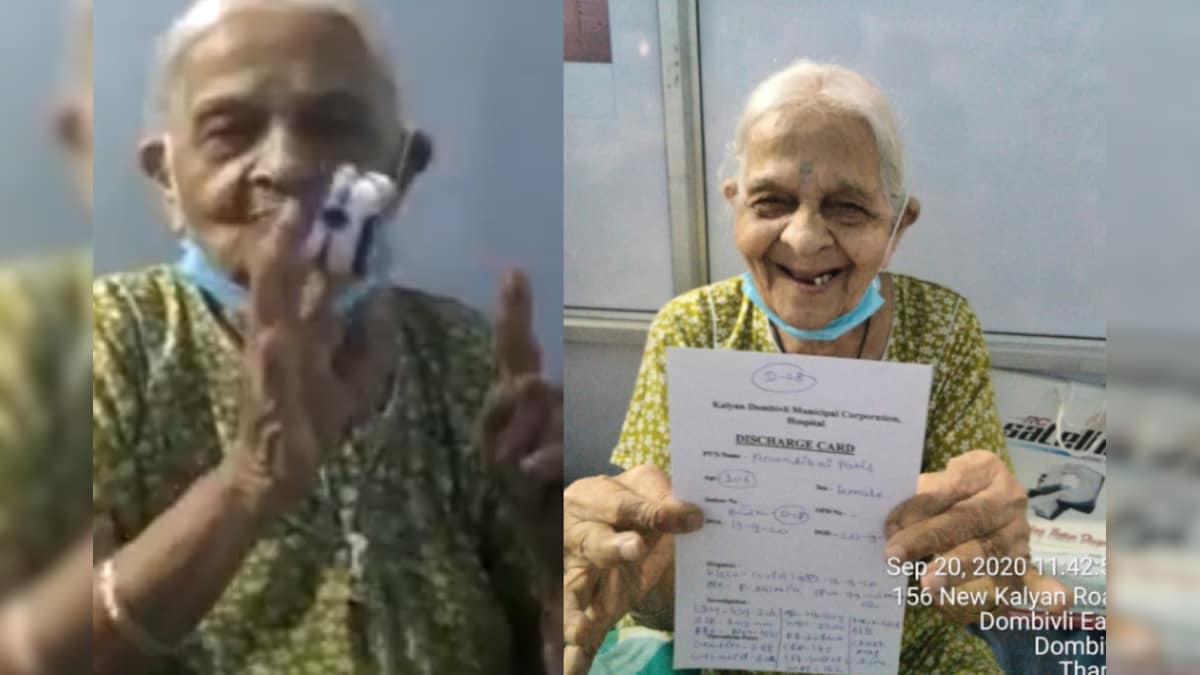 106-year-old Woman Flaunts Her Discharge Certificate After Defeating Covid-19 in Maharashtra