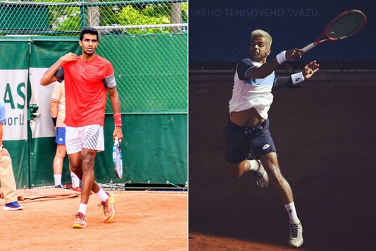 Prajnesh Gunneswaran (L) and Sumit Nagal played French Open qualifiers. (Photo Credit: Prajnesh and Nagal Instagram)