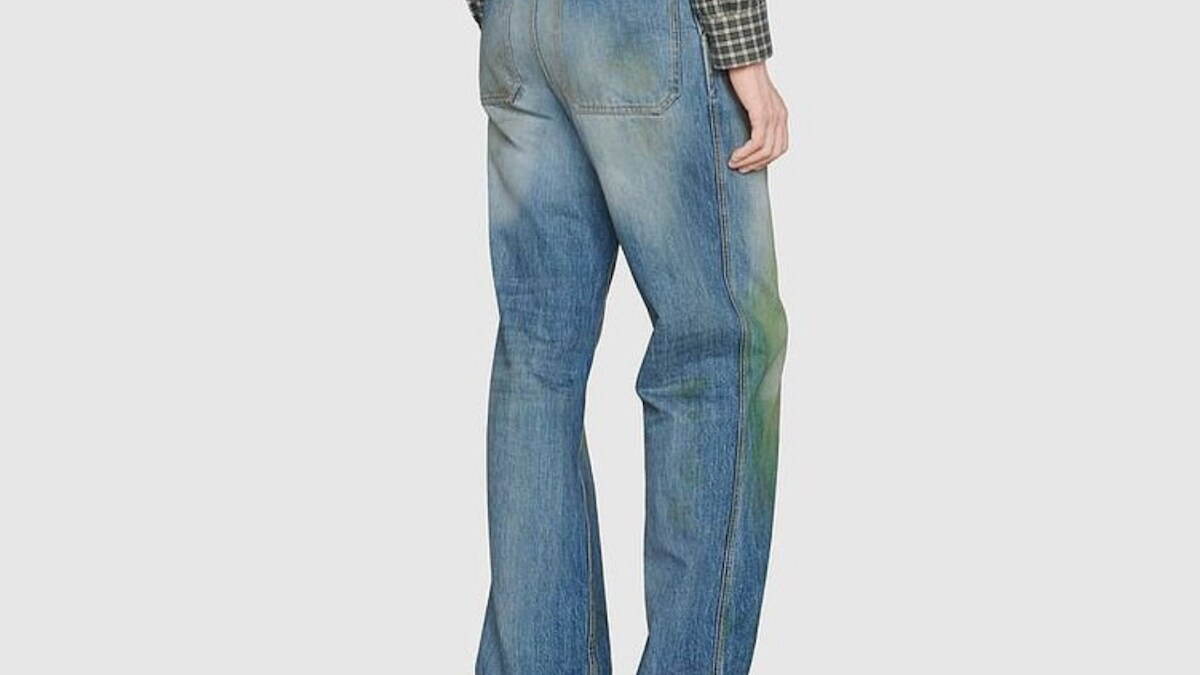 Gucci Rolls Out Jeans with 'Grass Stains' for £600 in its Autumn Collection
