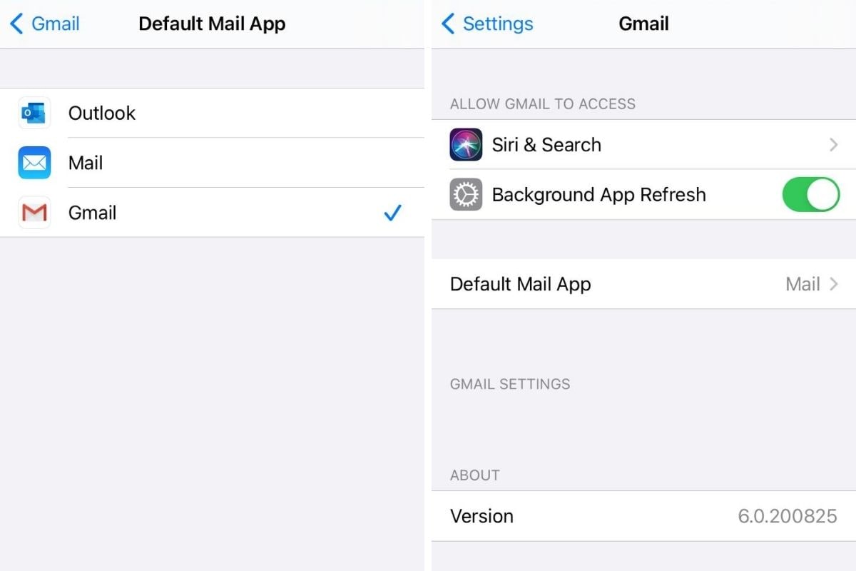 apple mail and gmail