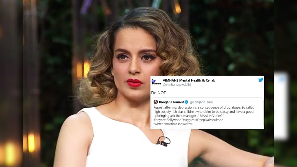 Kangana Ranaut Says Drug Abuse Causes Depression, Delhi Mental Health Institute Proves Her Wrong