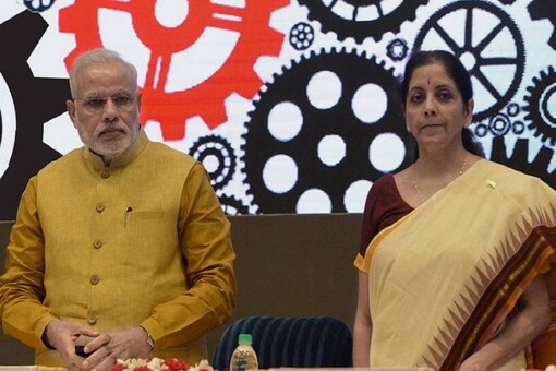 File photo of Finance Minister Nirmala Sitharaman with Prime Minister Narendra Modi. (PTI) 
