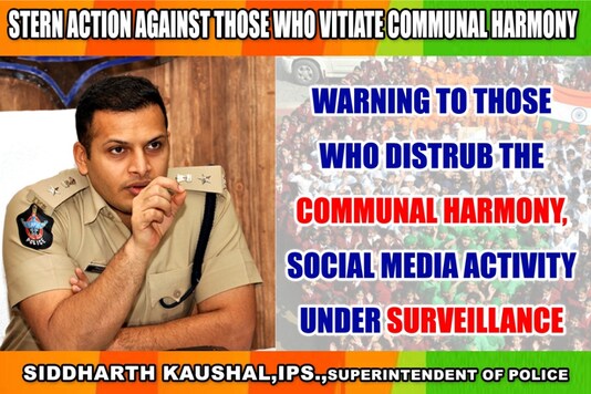 Andhra cops poster against miscreants
