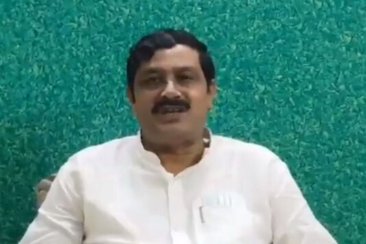 Former BJP National Secretary Rahul Sinha in a screengrab from his video he posted on Twitter. (Credits: Twitter)