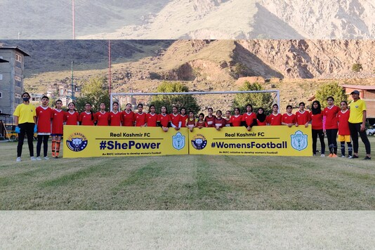 Real Kashmir FC (Photo Credit: Twitter)
