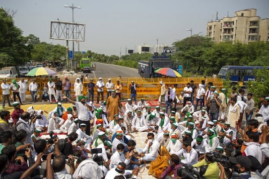 File photo of farmers protesting against the recently passed farm laws.