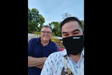 'Nicest Guy Ever': Brooklyn 99 Fan Posts Socially Distanced Selfie With 'Earl Scully' Joel McKinnon Miller