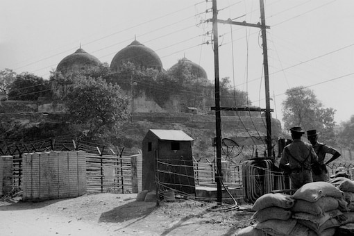 File photo of the Babri Masjid in Ayodhya in November 1990. (PTI)