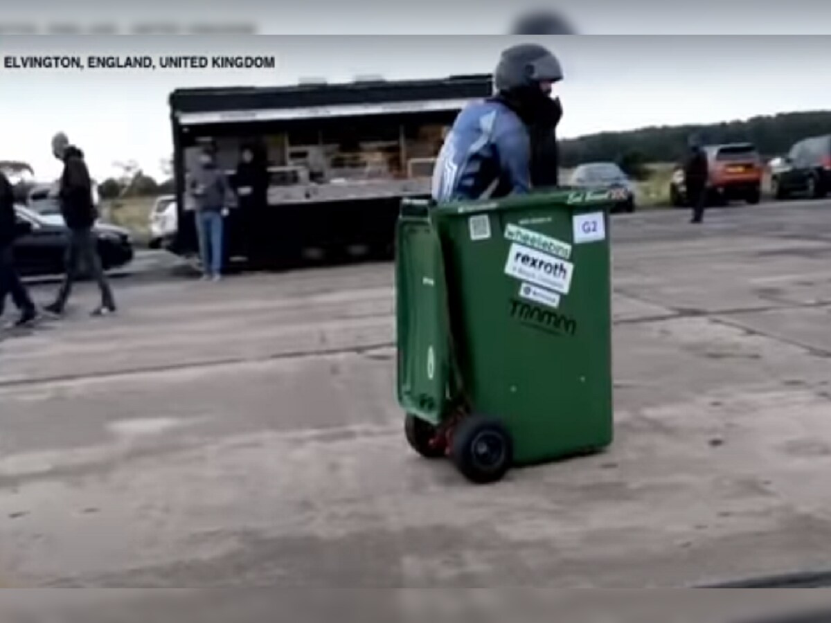 Put In Bay Christmas In July 2022 Trash Man Creates Guinness World Record By Driving Fastest Garbage Bin Motor Car