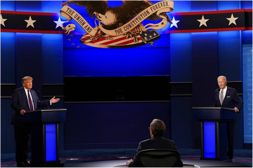 Pictures From TrumpBiden's Chaotic Presidential Debate News18