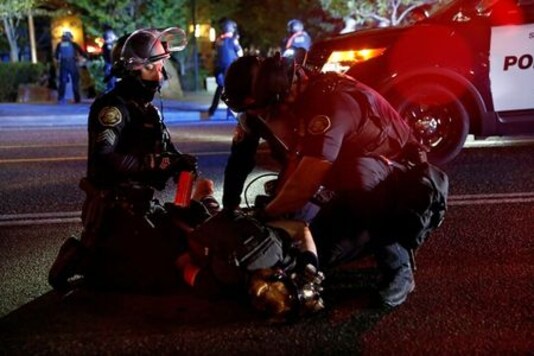 Portland Police Arrest 19 Protesters As Political Divide Hardens