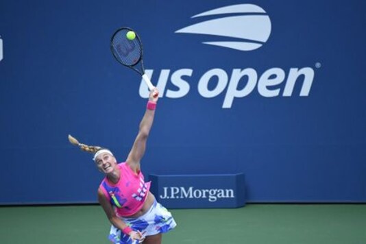 Rogers Upsets Sixth Seed Kvitova In U.S. Open Fourth Round