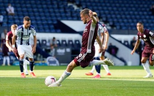 SOCCER-ENGLAND-WBA-LEI:Vardy primed for another prolific season after brace at West Brom