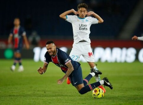 SOCCER-FRANCE-PSG-OLM-REPORT:Five sent off as Marseille grab rare win at PSG